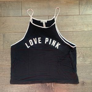 PINK Victoria’s Secret Super Soft Collection Tank Top Sz Small, Black & white
